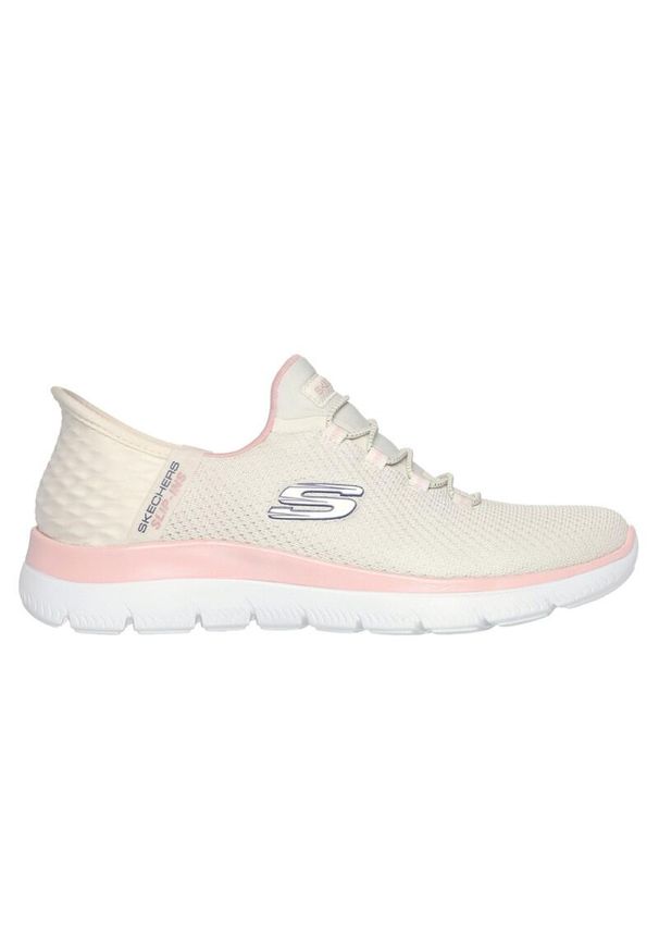 skechers - Buty Kobieta Skechers Summits biały. Kolor: biały, wielokolorowy, beżowy. Model: Skechers Sport