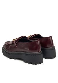 Nokwol Loafersy Perry Bordowy. Kolor: czerwony. Materiał: skóra #5