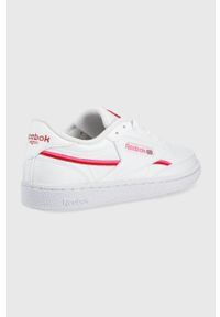 Reebok Classic buty CLUB C 85 VEGAN kolor biały. Nosek buta: okrągły. Zapięcie: sznurówki. Kolor: biały. Materiał: guma. Model: Reebok Classic, Reebok Club