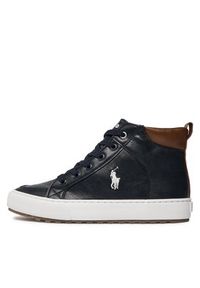 Polo Ralph Lauren Sneakersy RF104273 Granatowy. Kolor: niebieski. Materiał: skóra #5