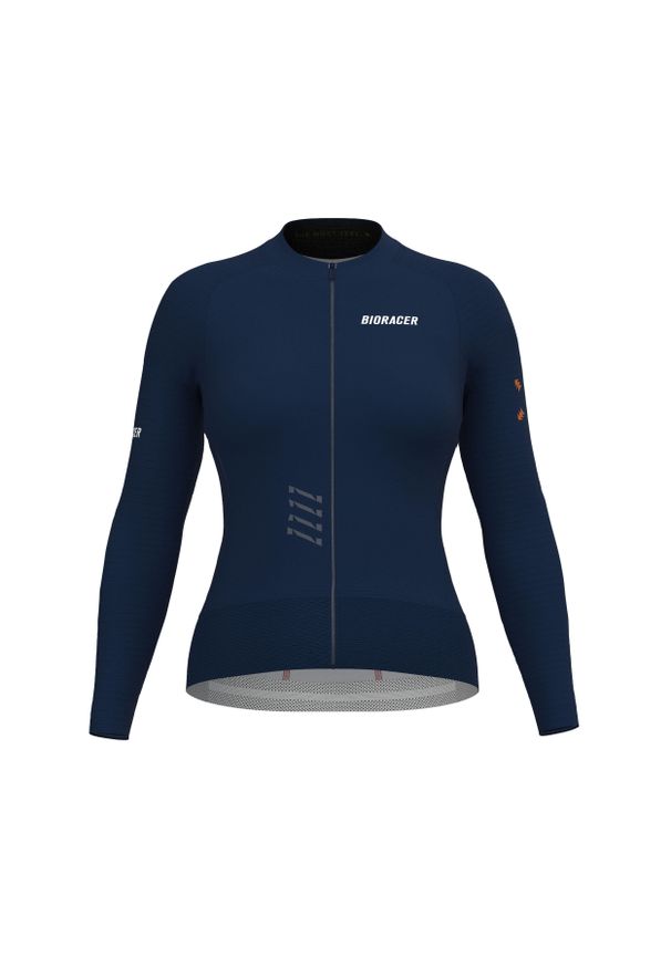 BIORACER - Damski jersey z długim rękawem Bioracer Epic. Kolor: niebieski. Materiał: jersey. Długość rękawa: długi rękaw. Długość: długie. Sport: kolarstwo