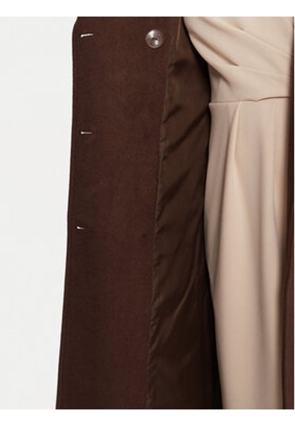 Rinascimento Płaszcz przejściowy CFC0125809003 Brązowy Regular Fit. Kolor: brązowy. Materiał: syntetyk