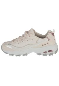 skechers - Buty sportowe Sneakersy damskie, D'Lites Ladies Night. Kolor: biały. Materiał: materiał, syntetyk. Sport: turystyka piesza #2