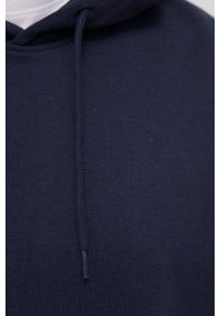 Jack & Jones bluza męska kolor granatowy z kapturem gładka. Typ kołnierza: kaptur. Kolor: niebieski. Materiał: dzianina. Wzór: gładki #4