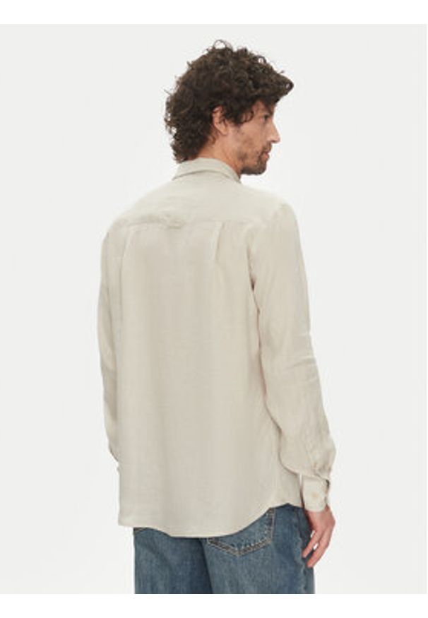 Liu Jo Koszula QA5097 T4359 44500 Beżowy Regular Fit. Kolor: beżowy. Materiał: len