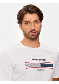 Jack & Jones - Jack&Jones T-Shirt South 12256784 Biały Standard Fit. Kolor: biały. Materiał: bawełna