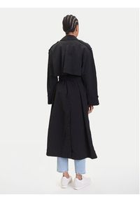 TOMMY HILFIGER - Tommy Hilfiger Trencz WW0WW45632 Czarny Oversize. Kolor: czarny. Materiał: syntetyk #6