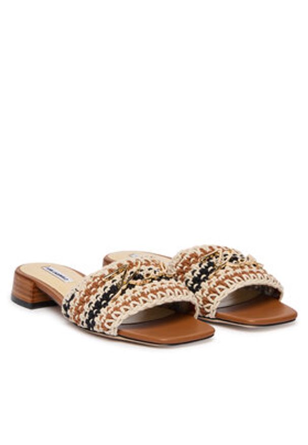 Karl Lagerfeld - KARL LAGERFELD Klapki Petalo II KL80701C Écru. Kolor: kremowy. Materiał: materiał