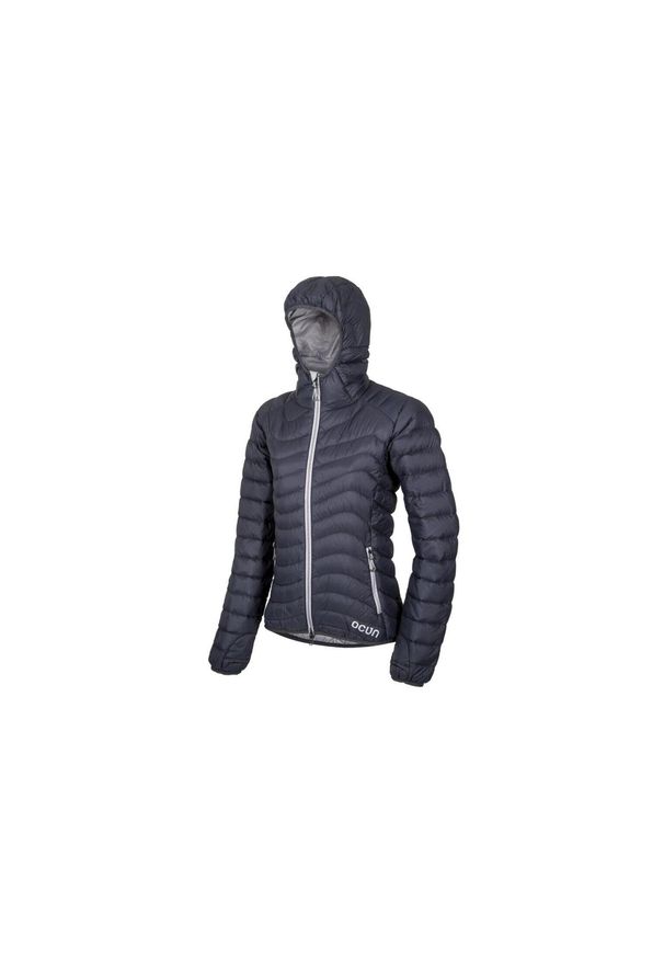 OCUN - Kurtka puchowa damska Ocun Tsunami Eco. Kolor: czarny. Materiał: puch. Sport: turystyka piesza