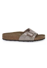 Klapki damskie Birkenstock Catalina Taupe. Zapięcie: bez zapięcia. Kolor: szary. Materiał: syntetyk, materiał