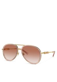 VERSACE - Okulary przeciwsłoneczne Versace. Kolor: brązowy #1