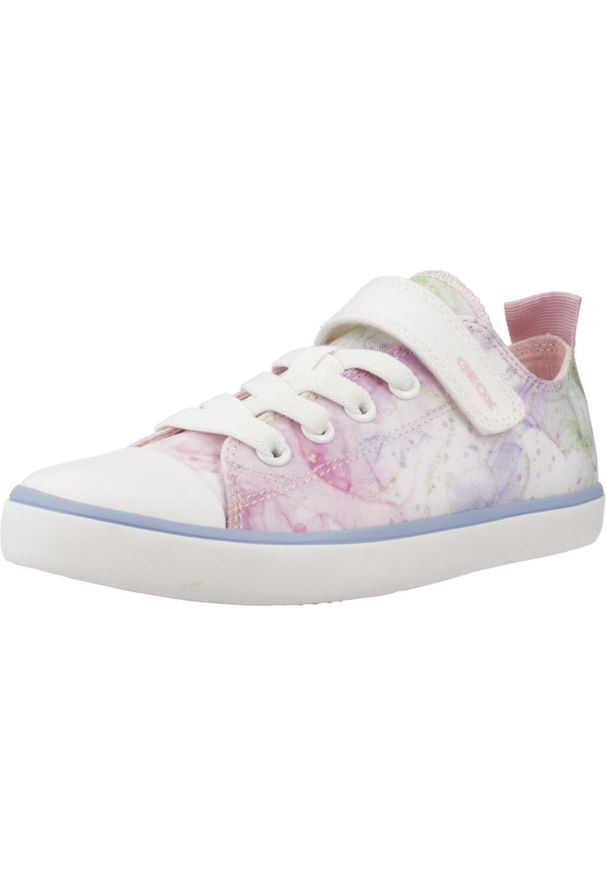 Tenisówki Geox Model J Gisli Girl Kolor Rose. Kolor: różowy. Materiał: syntetyk, tkanina. Sport: turystyka piesza