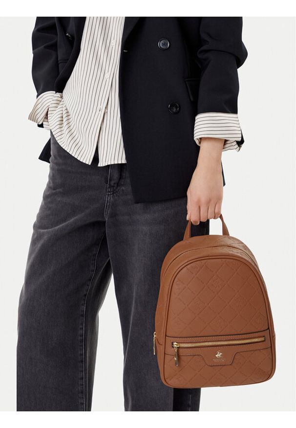 Beverly Hills Polo Club Plecak C-BHPC-H-002-08 Brązowy. Kolor: brązowy. Materiał: materiał