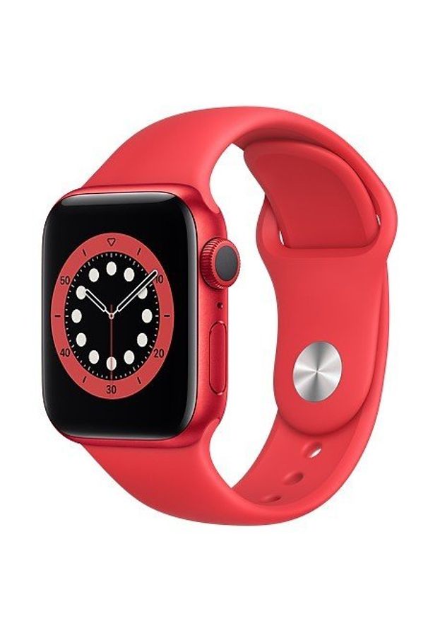 APPLE - Smartwatch Apple Watch 6 GPS 40mm aluminium, PRODUCT(RED) pasek sportowy. Rodzaj zegarka: smartwatch. Styl: sportowy