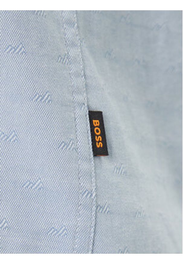 BOSS Koszula Relegant 50548959 Błękitny Regular Fit. Kolor: niebieski. Materiał: bawełna
