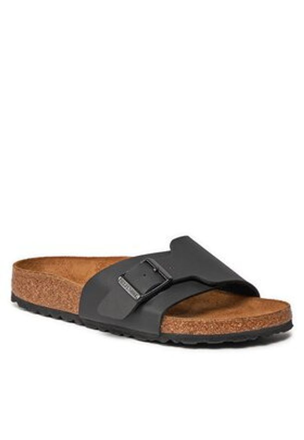 Birkenstock Klapki Catalina 1026473 Czarny. Kolor: czarny. Materiał: skóra