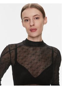 BOSS - Boss Bluzka Egalina 50505774 Czarny Slim Fit. Kolor: czarny. Materiał: syntetyk #5