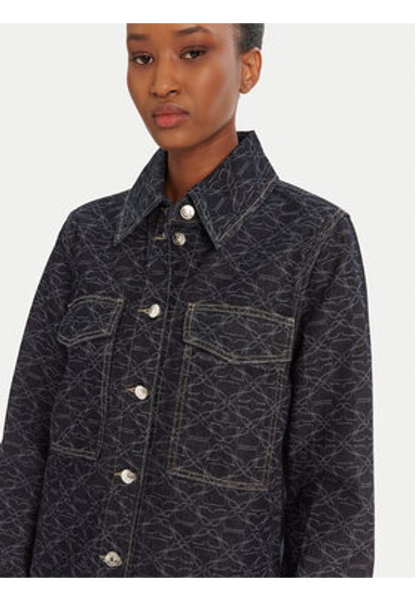 Hugo - HUGO Kurtka jeansowa Gadison 50541531 Granatowy Regular Fit. Kolor: niebieski. Materiał: bawełna