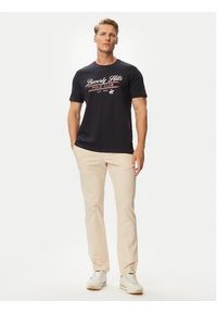 Beverly Hills Polo Club T-Shirt P-SS26M-TS1302 Granatowy Regular Fit. Typ kołnierza: polo. Kolor: niebieski. Materiał: bawełna #4