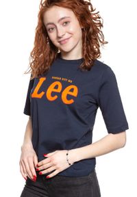 Lee - LEE T SHIRT DAMSKI TEE MIDNIGHT NAVY L43RAIMA #5