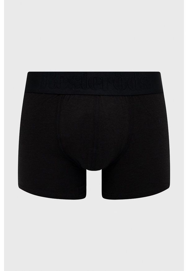 Resteröds Bokserki (3-pack) męskie kolor czarny. Kolor: czarny. Materiał: włókno, bawełna