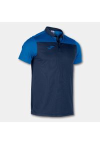 Koszulka polo do tenisa męska Joma Hobby II. Typ kołnierza: polo. Kolor: niebieski. Sport: tenis #1