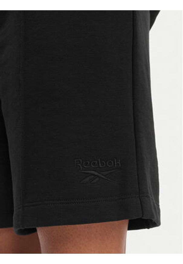 Reebok Szorty sportowe Sasha RK25510CCW Czarny Regular Fit. Kolor: czarny. Materiał: syntetyk, bawełna