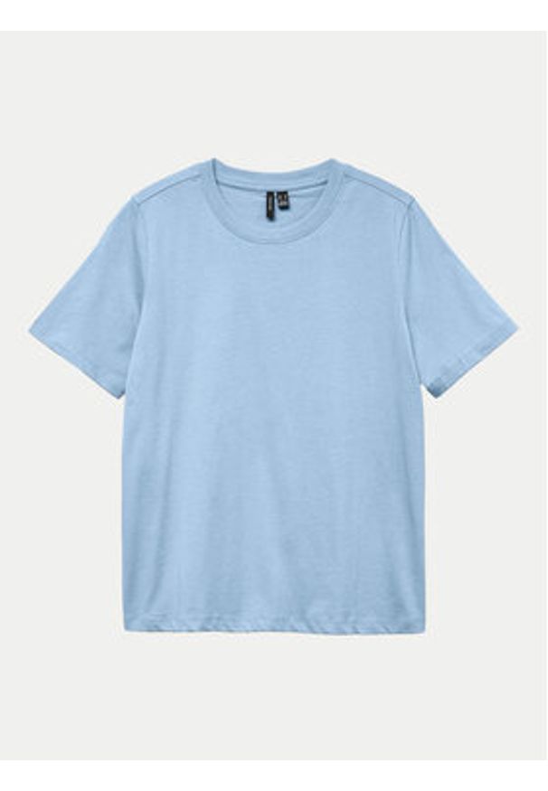 Vero Moda T-Shirt Paulina 10316991 Niebieski Regular Fit. Kolor: niebieski. Materiał: bawełna