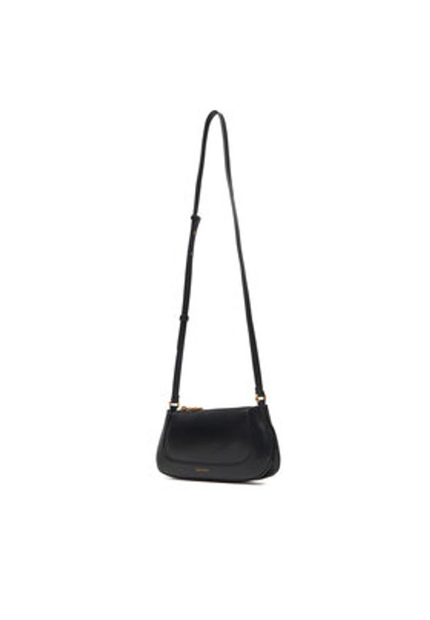 Calvin Klein Torebka Hardware Zip Crossbody LV04F1046G Czarny. Kolor: czarny. Materiał: skórzane