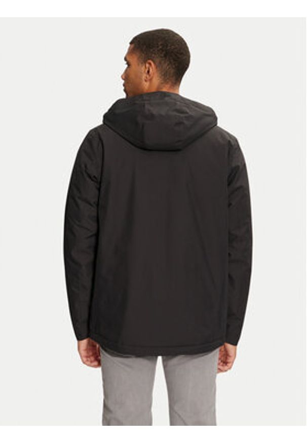 Jack Wolfskin Kurtka przeciwdeszczowa Wisper Ins A61870 Czarny Regular Fit. Kolor: czarny. Materiał: syntetyk