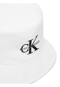 Calvin Klein Kapelusz Monologo Embroidery Bucket Hat LV04G5020G Biały. Kolor: biały. Materiał: bawełna #3