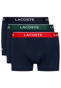 Lacoste Komplet 3 par bokserek 5H3401 Granatowy. Kolor: niebieski. Materiał: bawełna