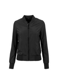 BUILD YOUR BRAND - Kurtka Bomberka Damska Nylon. Kolor: czarny. Materiał: nylon