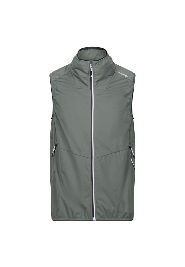 Regatta - Bezrękawnik Męska Softshell Lankin VI. Kolor: żółty, wielokolorowy, zielony. Materiał: softshell. Długość rękawa: bez rękawów. Sport: turystyka piesza