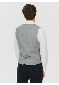 Pako Lorente - PAKO LORENTE – Męska szara kamizelka w kratę. Kolor: szary #5