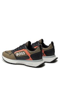 BOSS - Boss Sneakersy Jonah Runn Merb 50517300 Zielony. Kolor: zielony. Materiał: materiał