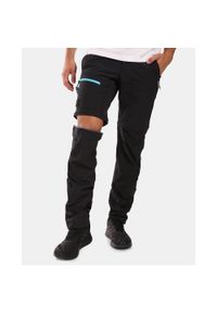 Męskie spodnie outdoorowe 2 w 1 Kilpi HOSIO-M. Kolor: czarny. Materiał: nylon. Sport: turystyka piesza