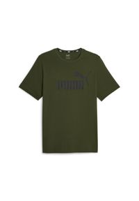 Koszulka męska Puma Essential Logo Tee. Kolor: wielokolorowy, fioletowy, czarny, zielony. Wzór: aplikacja. Sport: joga i pilates #1