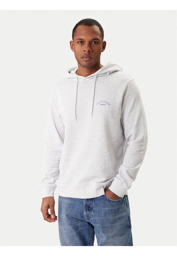 Jack & Jones Bluza College Logo 12288362 Szary Regular Fit. Kolor: szary. Materiał: bawełna