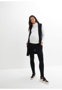 bonprix - Jegginsy ciążowe ocieplane. Kolekcja: moda ciążowa. Kolor: czarny #2