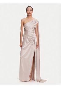 Marciano Guess Sukienka wieczorowa 5YGK01 7246A Beżowy Regular Fit. Kolor: beżowy. Materiał: syntetyk. Styl: wizytowy