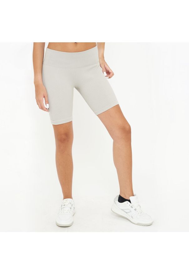 LEGEA - Damskie spodenki kolarskie treningowe RIDE. Kolor: szary. Materiał: nylon, elastan. Sport: kolarstwo