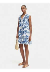 Iconique Sukienka letnia Daphne IC26-036 Niebieski Regular Fit. Kolor: niebieski. Materiał: wiskoza. Sezon: lato #5
