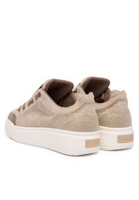 Max Mara Sneakersy Maxiws 2524766032650 Beżowy. Kolor: beżowy. Materiał: materiał, wełna