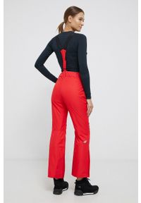 4f - 4F Spodnie damskie kolor czerwony. Kolor: czerwony. Materiał: materiał #1