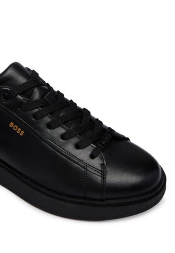 BOSS Sneakersy Bulton 50568773 Czarny. Kolor: czarny. Materiał: skóra