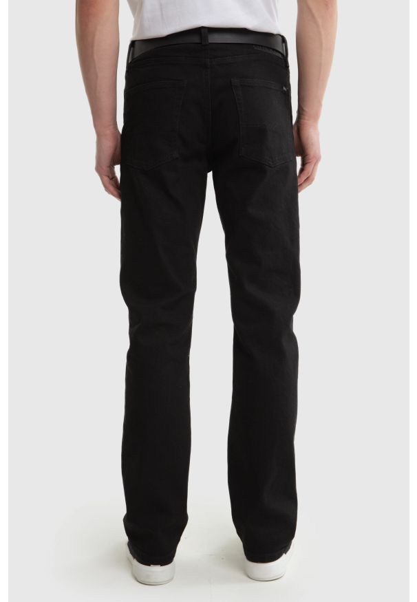Big-Star - Jeansy męskie z prostą nogawką czarne Colt 901. Kolor: czarny. Styl: klasyczny