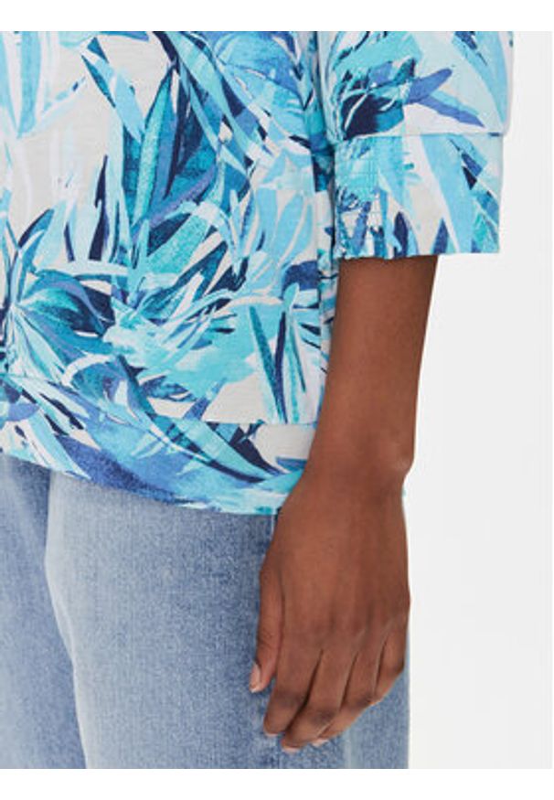 Olsen Bluzka 11105044 Niebieski Regular Fit. Kolor: niebieski. Materiał: bawełna