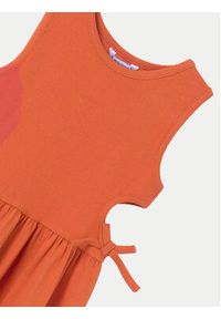 Mayoral Sukienka letnia 6965 Pomarańczowy Regular Fit. Kolor: pomarańczowy. Materiał: bawełna. Sezon: lato