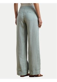 Lauren Ralph Lauren - LAUREN RALPH LAUREN Spodnie materiałowe 200735136021 Błękitny Regular Fit. Kolor: niebieski. Materiał: len #4